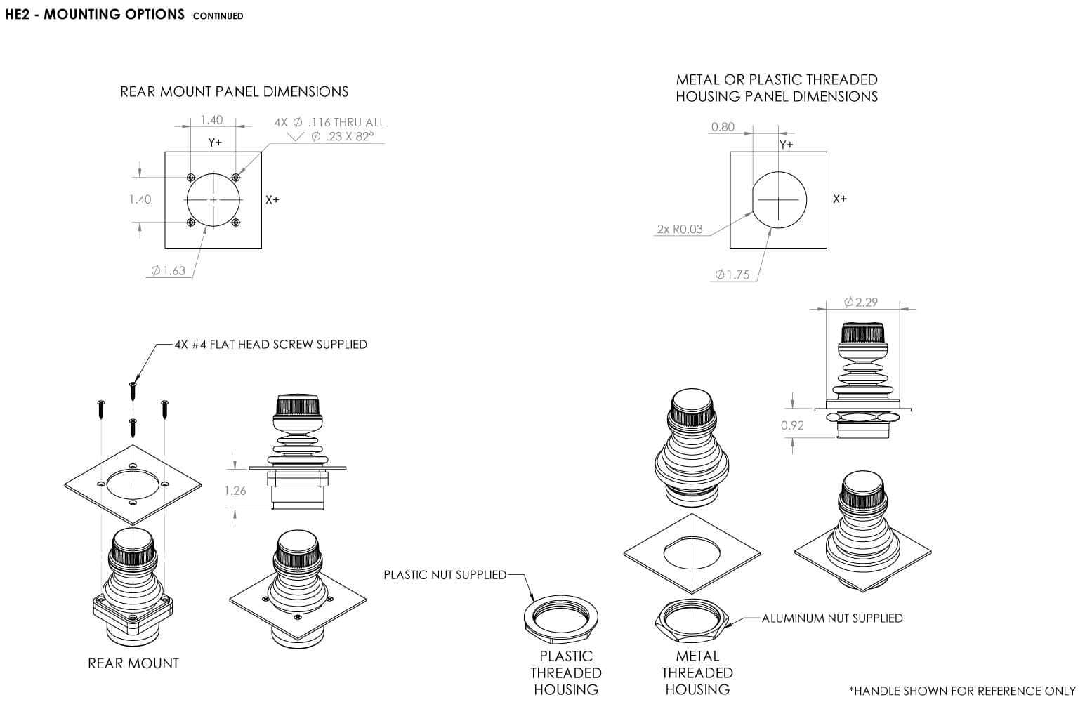 Ruffy HE2 Fingertip Hall Effect Joystick 2 Axis Range