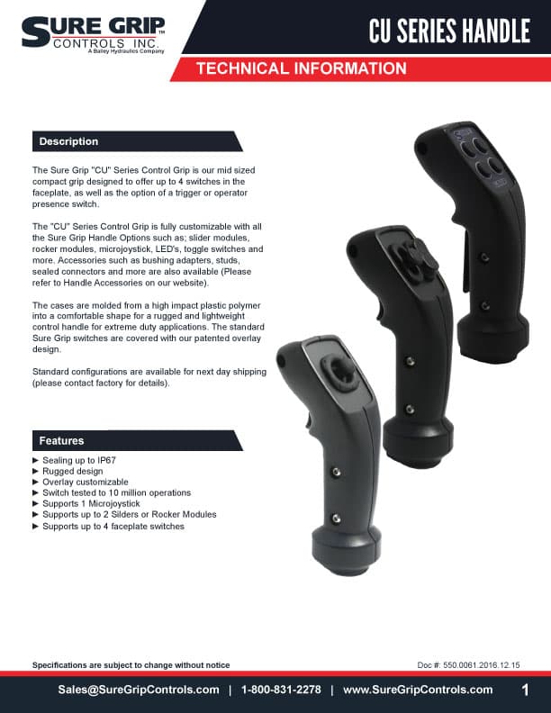 Sure Grip CU Joystick Handles