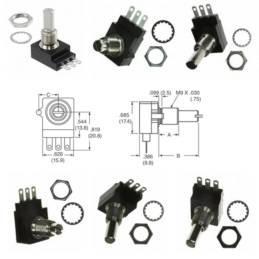 CTS Precision Rotary Potentiometers 282 Series