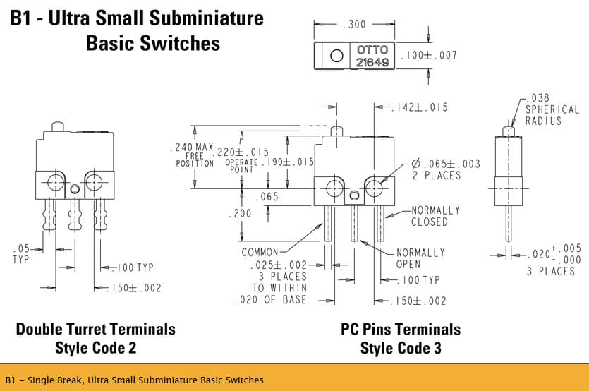 OTTO B1 Basic Switch Range