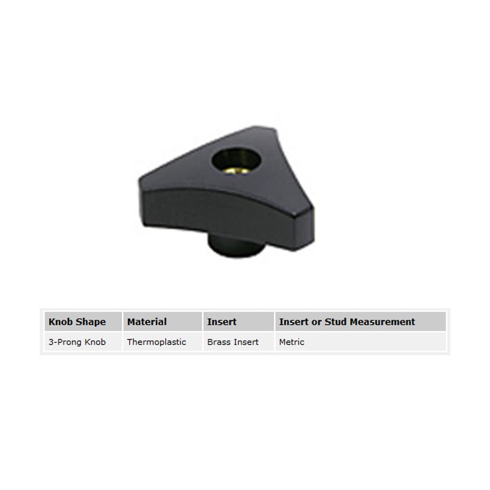 EHC Knobs - Control Knobs - 3 Prong Clamp Knob Series