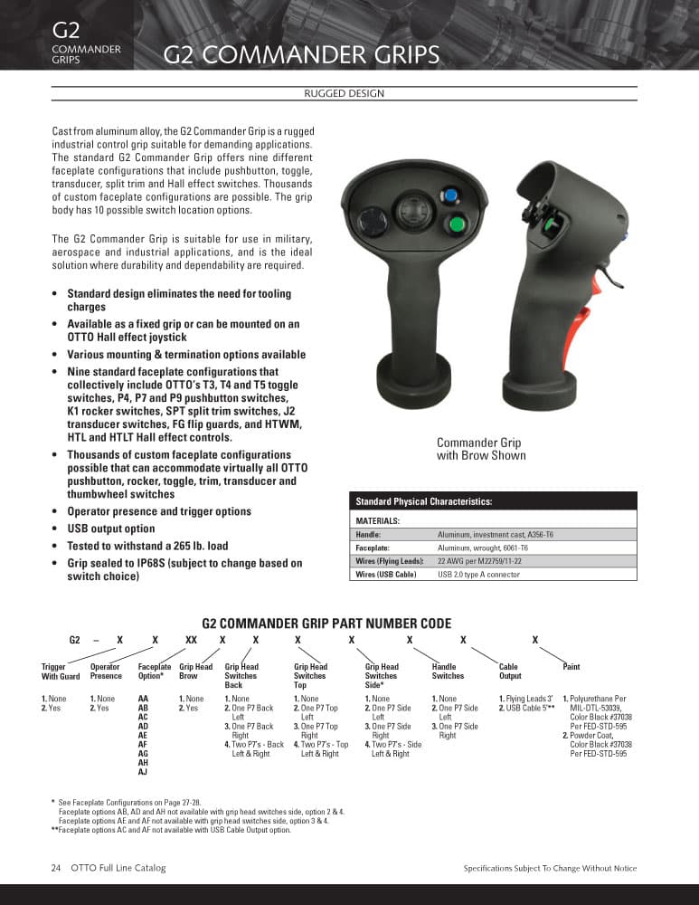 OTTO G2 Commander Grip Range