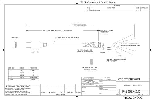 CTI OEM Industrial Mouse Pointer - F80X0 Series