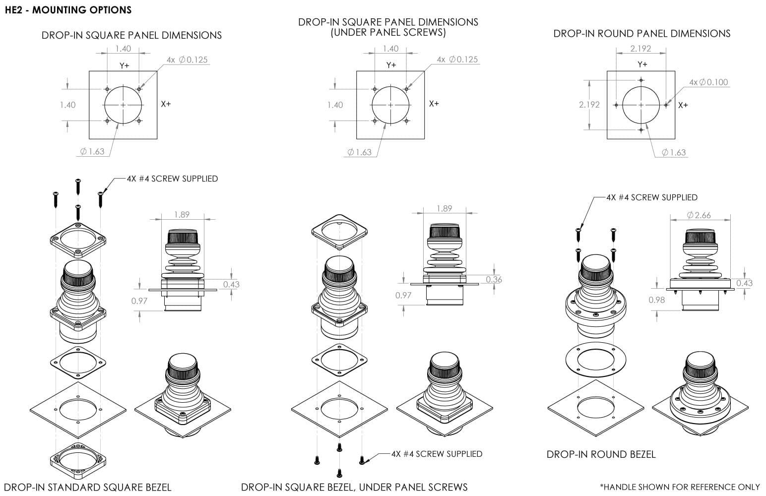 Ruffy HE2 Fingertip Hall Effect Joystick 3 Axis Range