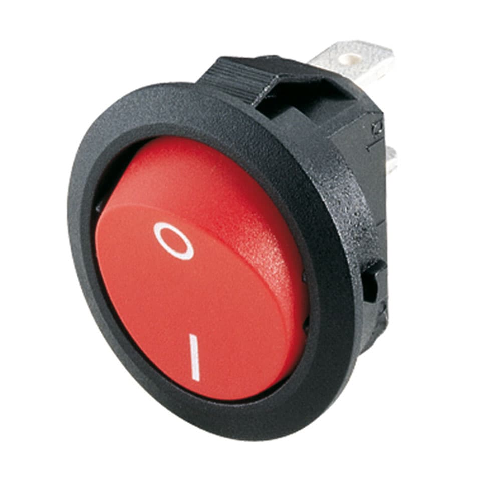 Marquardt Single Pole Round Rocker Switches - Series 1881